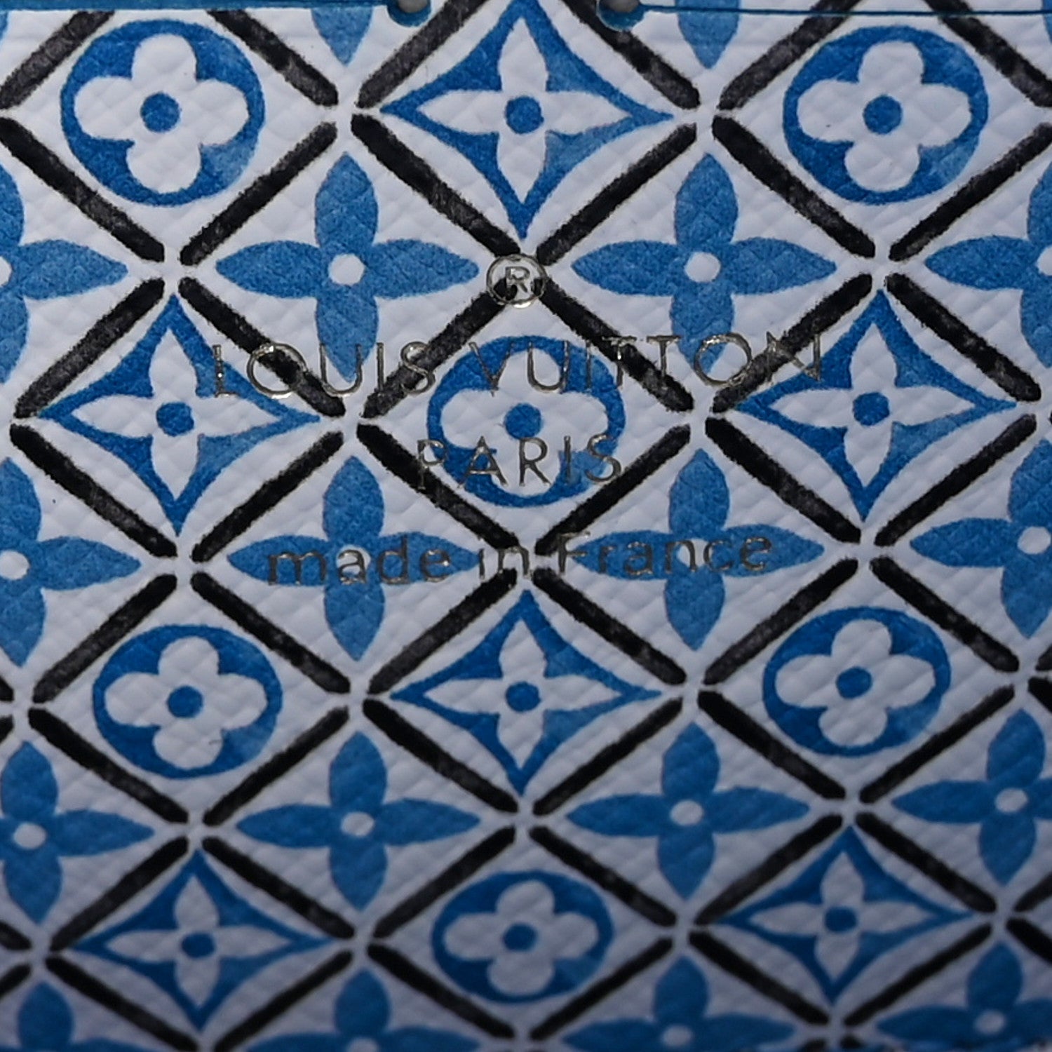 Louis Vuitton Monogram Giant By The Pool Zippy Wallet Resort Blue 6 of 7