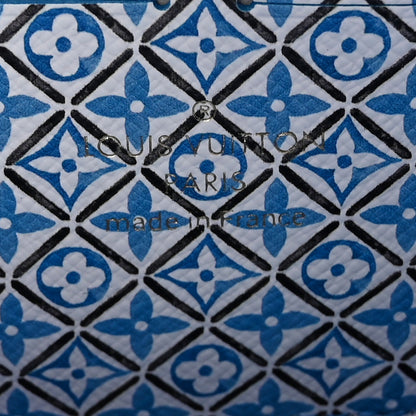 Louis Vuitton Monogram Giant By The Pool Zippy Wallet Resort Blue 6 of 7