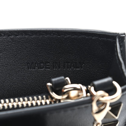 Valentino Garavani Calfskin Rockstud Phone Case With Chain Black 6 of 9