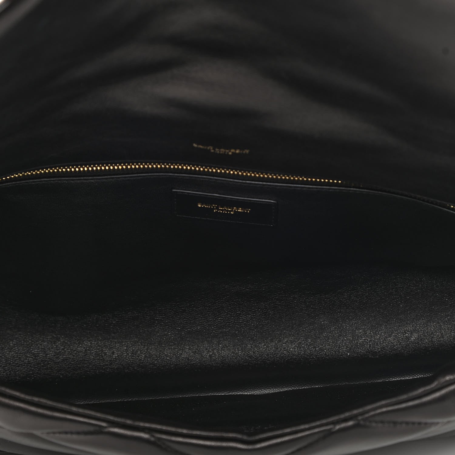 Saint Laurent Lambskin Quilted Sade Puffer Envelope Clutch Black 5 of 9