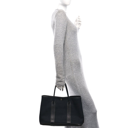 Hermes Toile Vache Country Garden Party 36 Black 2 of 10