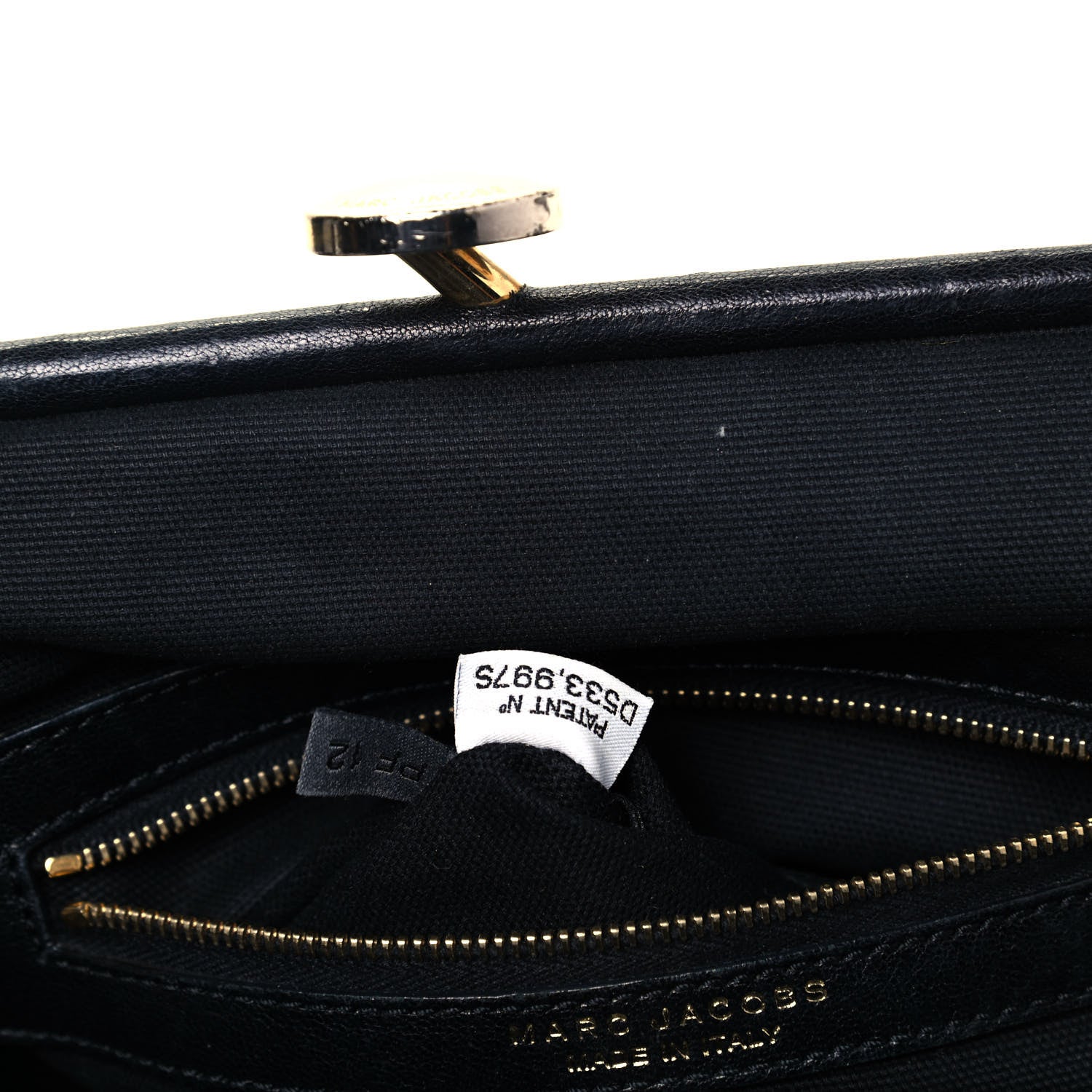 Marc Jacobs Lambskin Quilted Mini Colorblock Manhattan Stam Black Concrete 6 of 9
