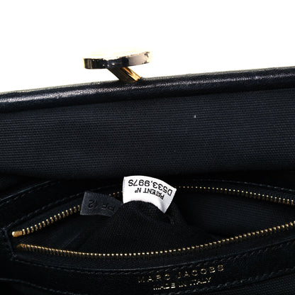 Marc Jacobs Lambskin Quilted Mini Colorblock Manhattan Stam Black Concrete 6 of 9