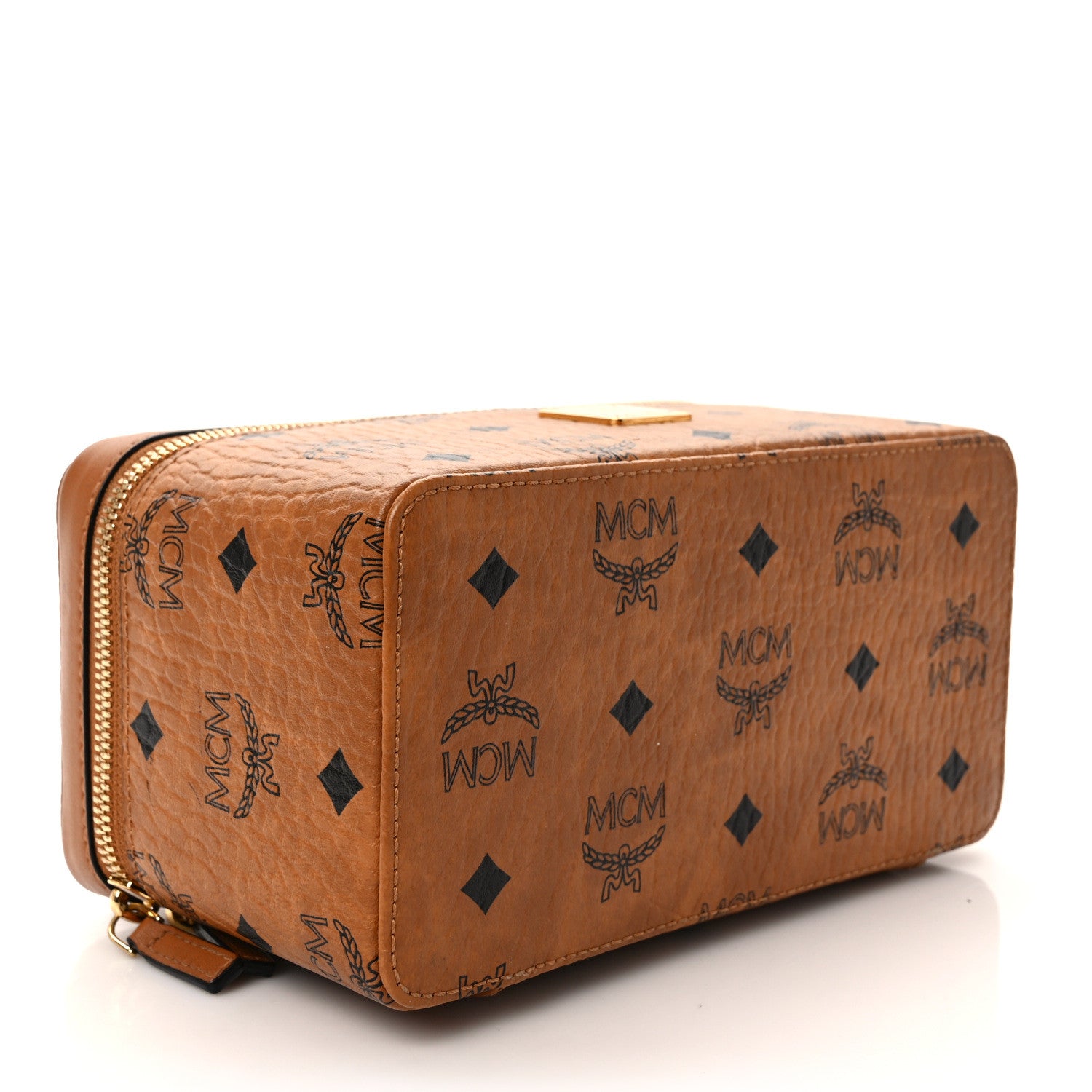 MCM Visetos Rockstar Vanity Case Cognac 4 of 8