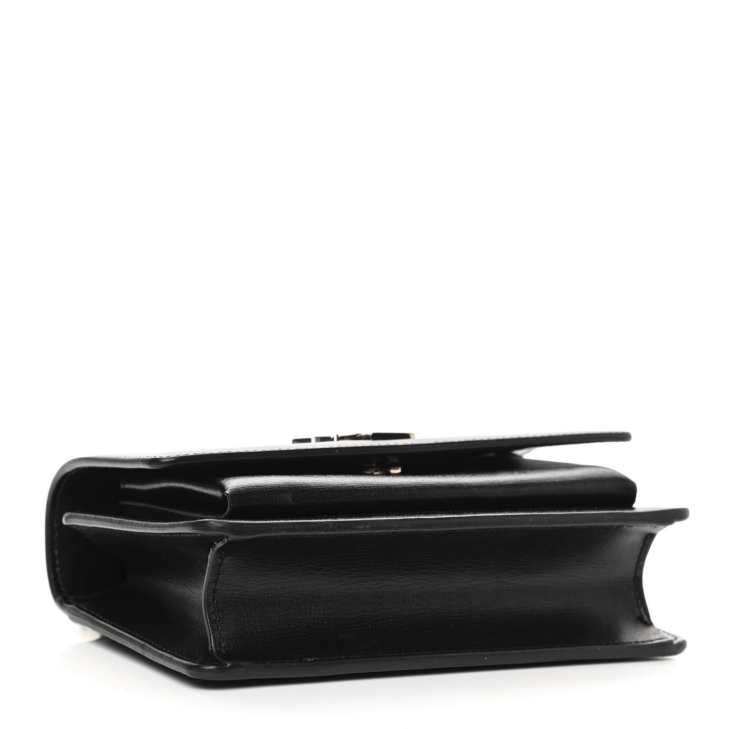 Saint Laurent Calfskin Monogram Sunset Chain Wallet Black 4 of 11