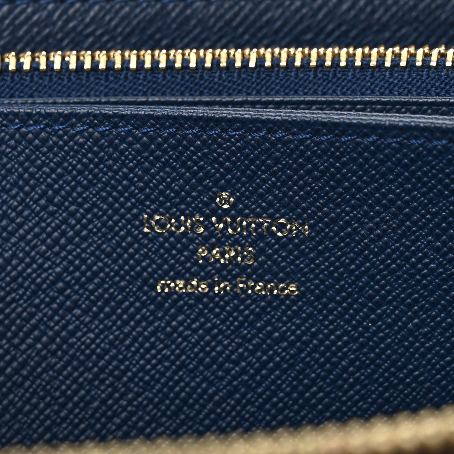 Monogram My LV Heritage Zippy Organizer Wallet Bleu Marine Bleu Vert