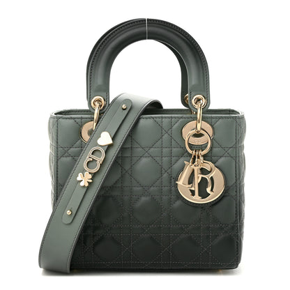 Christian Dior Lambskin Cannage Gradient Small My ABCDior Lady Dior Grey 1 of 12