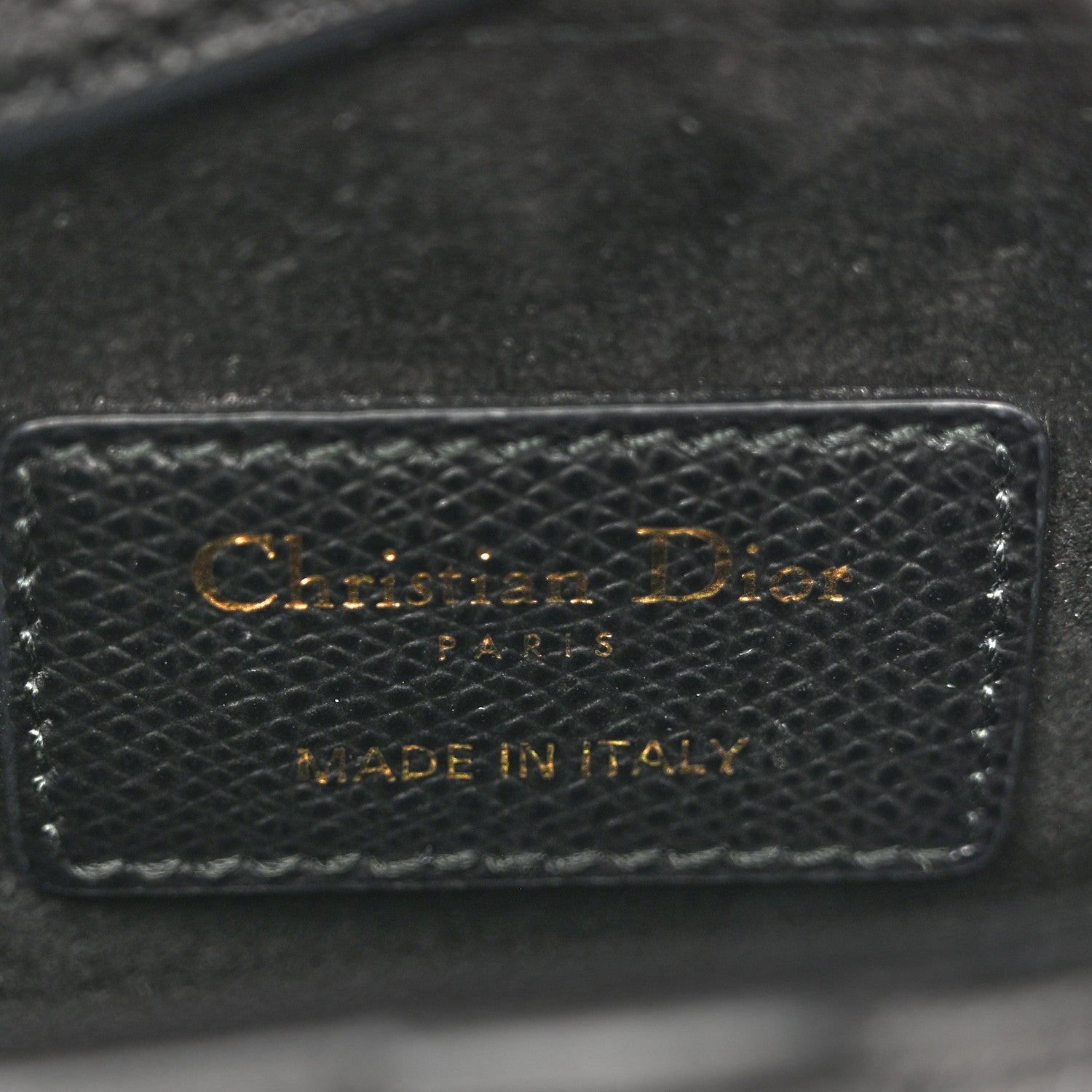 Christian Dior Grained Calfskin Mini Saddle Bag Black 6 of 12