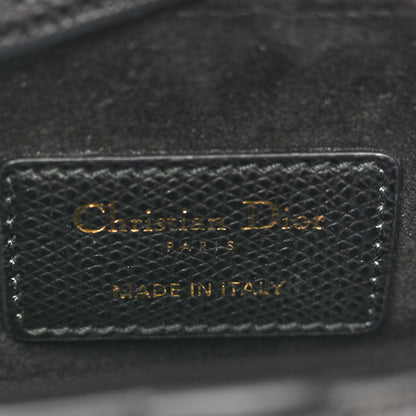Christian Dior Grained Calfskin Mini Saddle Bag Black 6 of 12