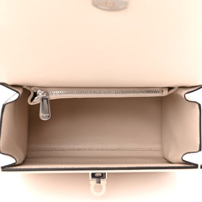 Salvatore Ferragamo Smooth Calfskin Woven Small Boxyz Bone 5 of 9