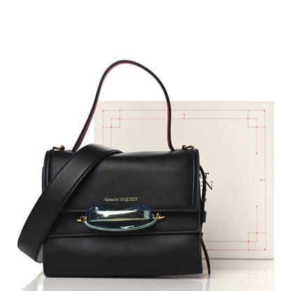 Alexander McQueen Calfskin The Small Story Bag Black Red 8 of 8