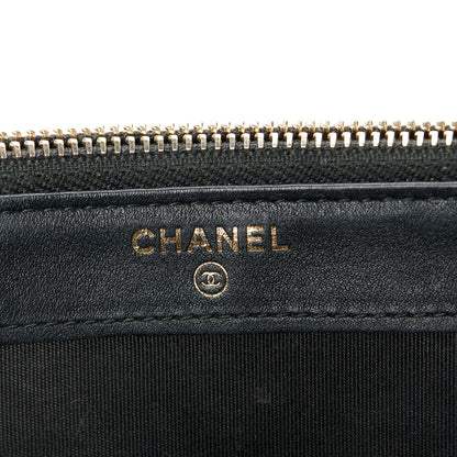 Chanel Lambskin Quilted Small Boy Clutch With Chain Black 8 of 13