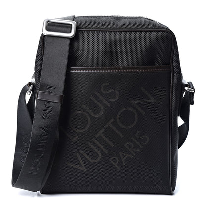 Louis Vuitton Damier Geant Citadin Messenger Black 1 of 9