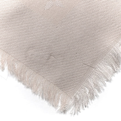 Louis Vuitton Silk Wool Monogram Shawl Greige 4 of 5