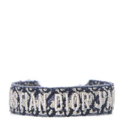 Christian Dior Woven Cotton J'Adior Friendship Bracelet Blue 1 of 3