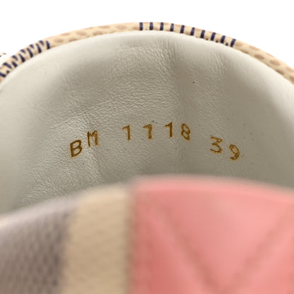 Louis Vuitton Damier Azur Stellar Sneakers 39 Rose Ballerine 7 of 8