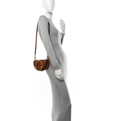 Chloe Calfskin Small Nile Bracelet Minaudiere Bag Caramel 2 of 12