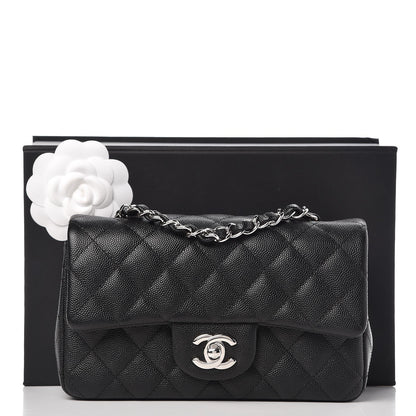 Chanel Caviar Quilted Mini Rectangular Flap Black 8 of 8