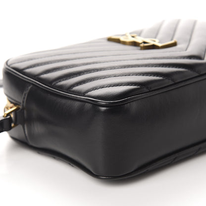 Saint Laurent Calfskin Matelasse Monogram Lou Camera Bag Black 6 of 11