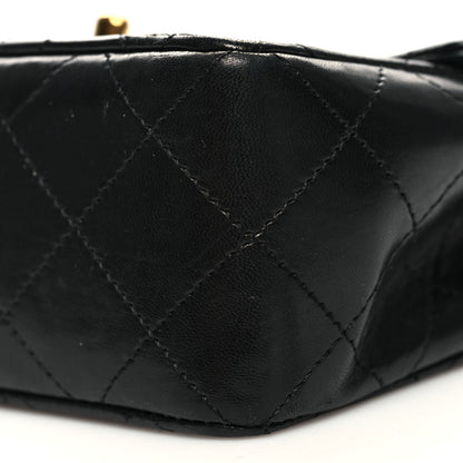 Chanel Lambskin Quilted Mini Square Flap Bag Black 10 of 12