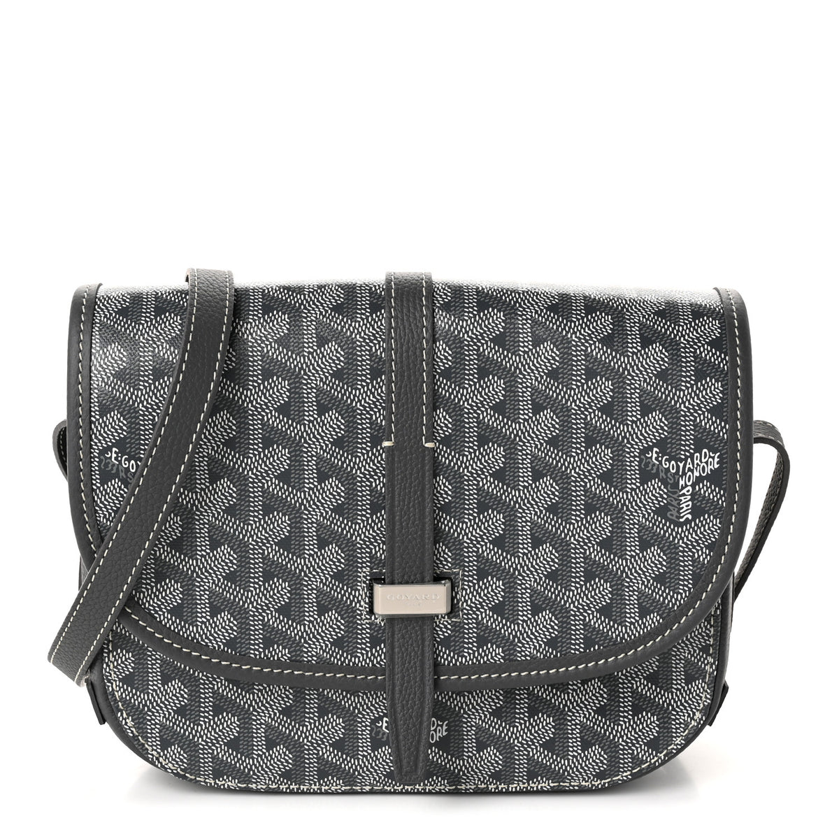 Goyardine Belvedere II PM Messenger Bag Gray