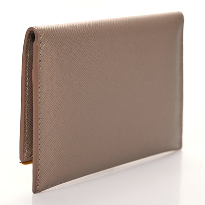 Prada Saffiano Metal Bar Card Holder Cammeo 4 of 7