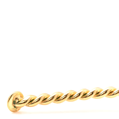 Louis Vuitton Brass Enamel Monogram Sweet Headband Gold 6 of 6