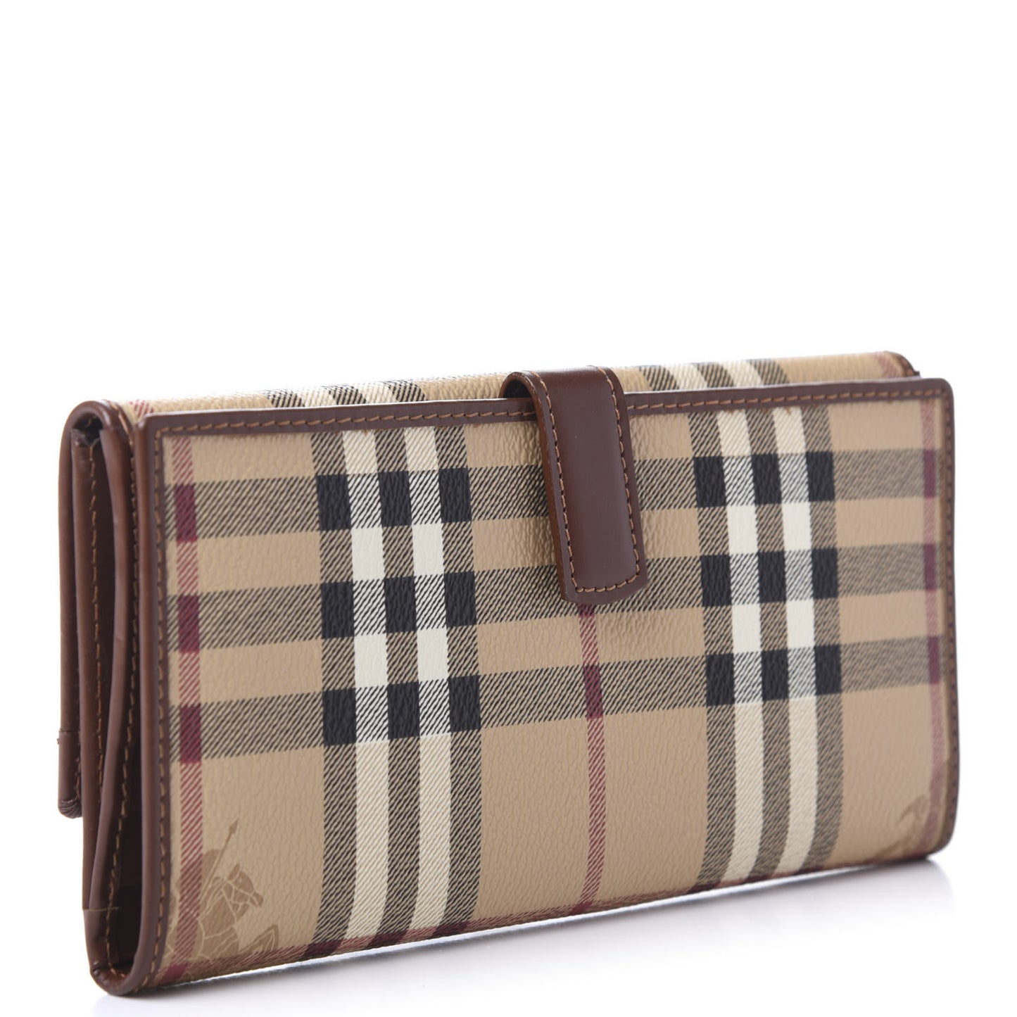 Haymarket Check Continental Wallet Brown