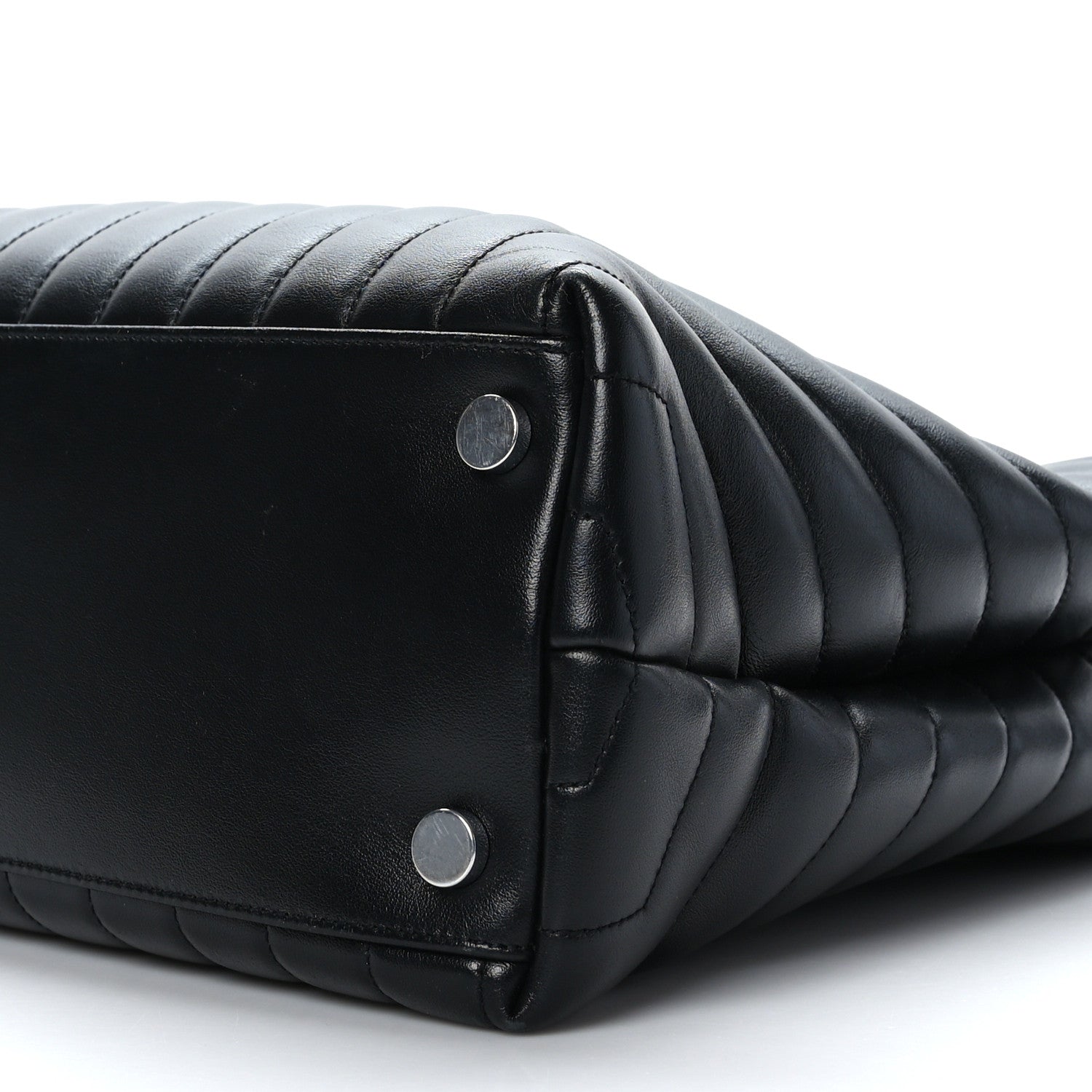 Saint Laurent Calfskin Y Quilted Monogram Large Loulou Shopper Black 11 of 11
