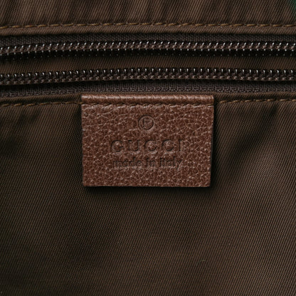 Gucci Velvet Jacquard Tapestry Script Logo Large Double Pocket Backpack Green Multicolor 7 of 12