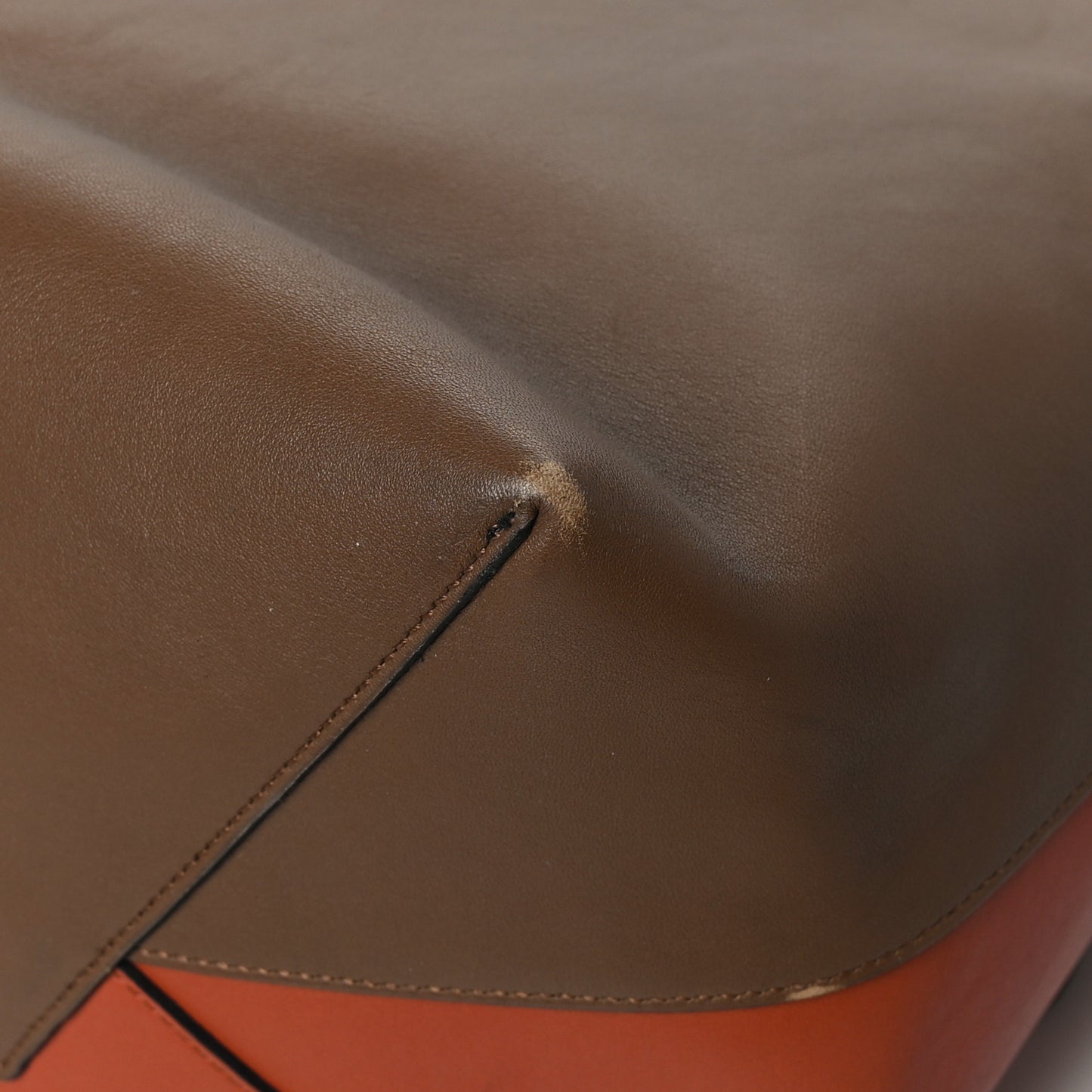 Shiny Smooth Calfskin Twisted Cabas Camel Tan