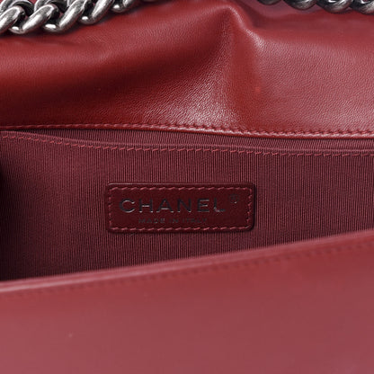 Chanel Lambskin Quilted Medium Boy Flap Dark Red 5 of 10
