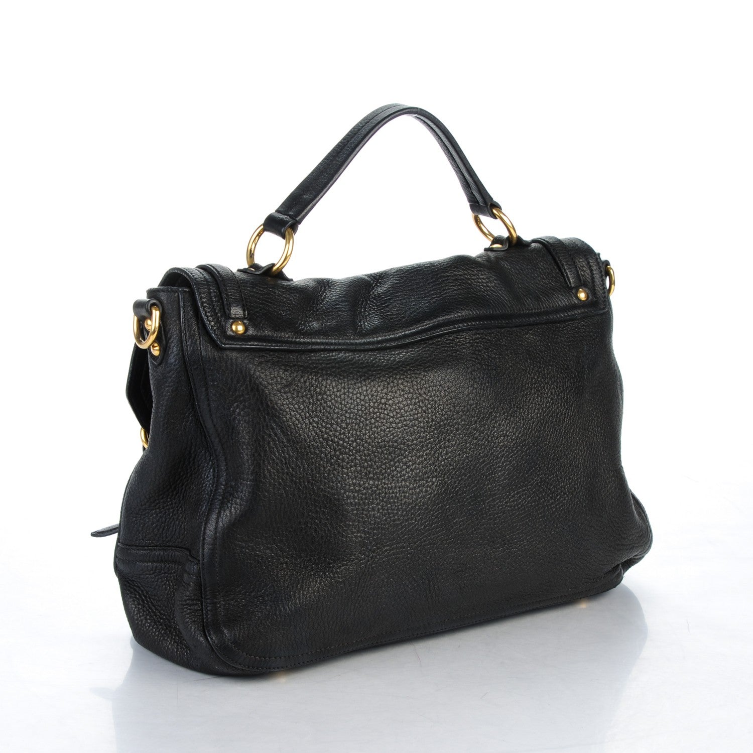 Miu Miu Cervo East-West Flap Satchel Nero Black 3 of 10