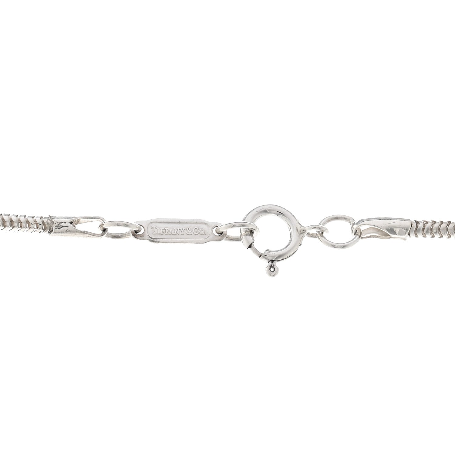 Tiffany Sterling Silver 1837 Bar Pendant Necklace 4 of 5