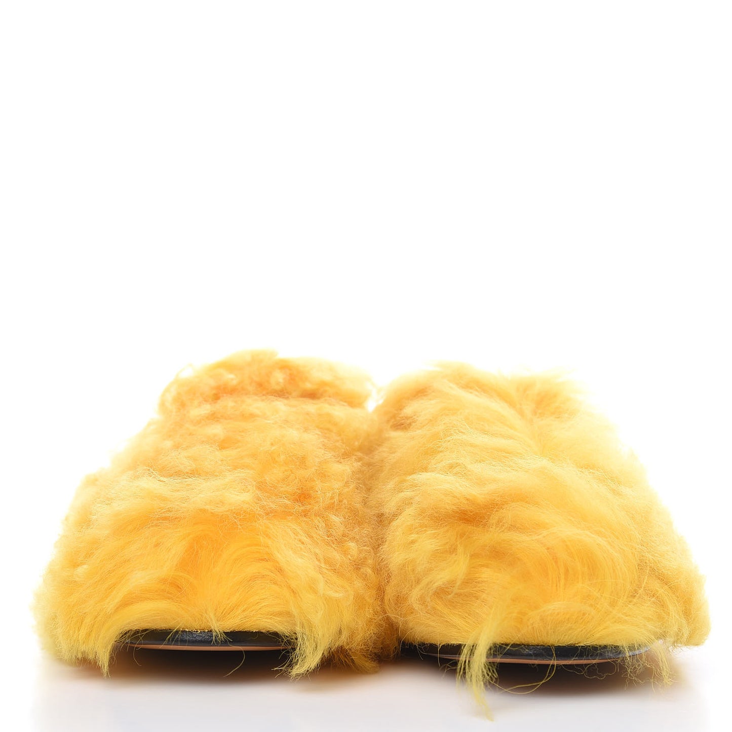 Merino Wool Womens Princetown Slippers 38 Light Crop Natural