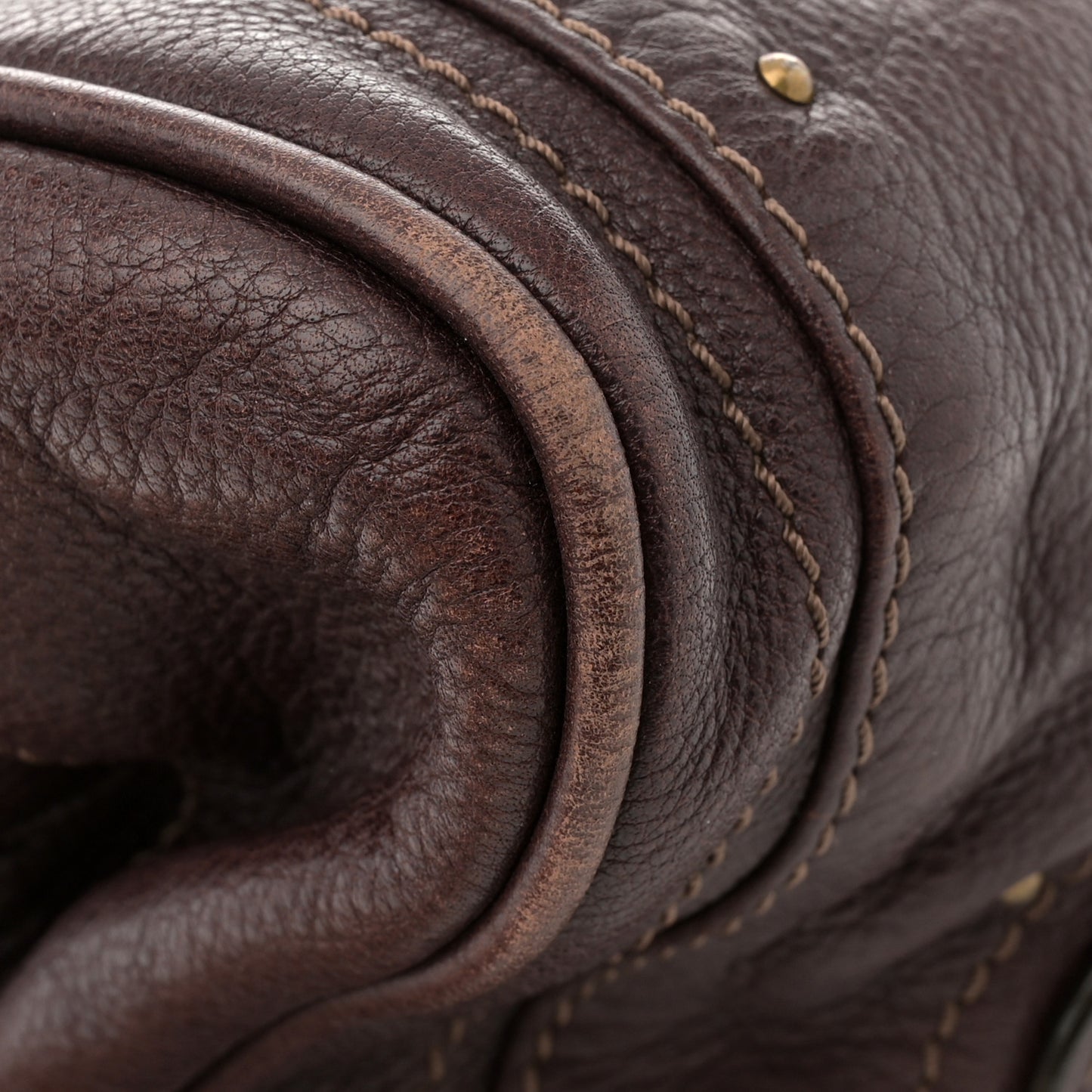 Calfskin Medium Paddington Satchel Chocolate