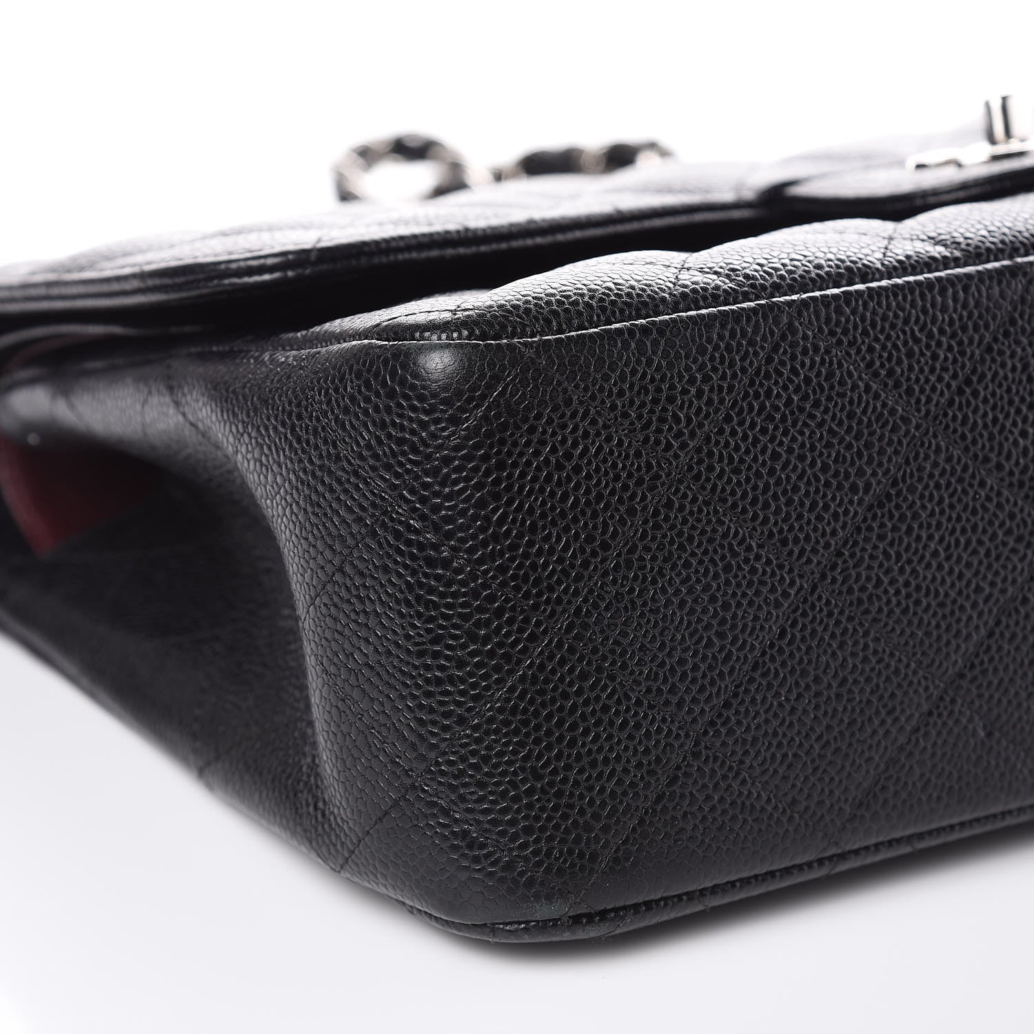 Chanel Caviar Quilted Jumbo Double Flap Black 7 of 12