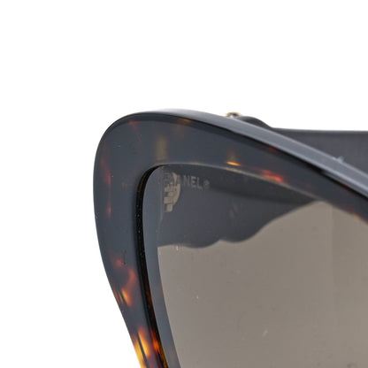 Chanel Acetate Lambskin CC Sunglasses 5457-Q-B Tortoise 7 of 8
