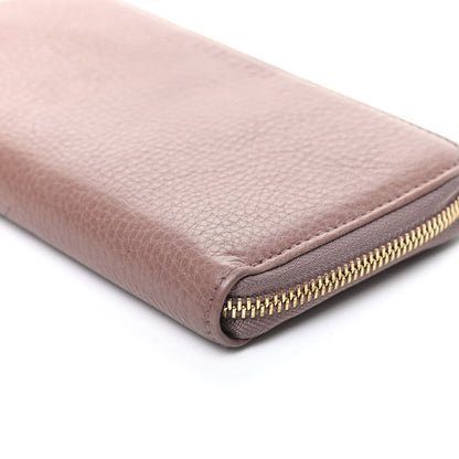 Gucci Dollar Calfskin Zip Around Wallet Rosy Phard 8 of 8