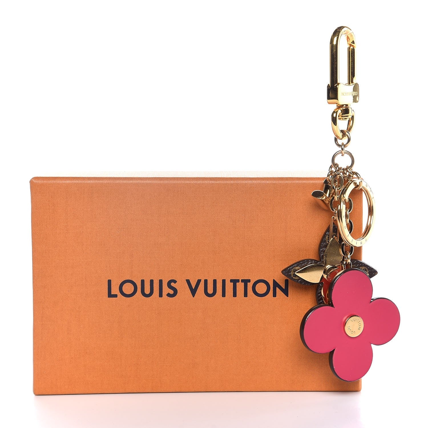 Louis Vuitton Monogram Blooming Flowers Bag Charm Key Holder Brown 5 of 5