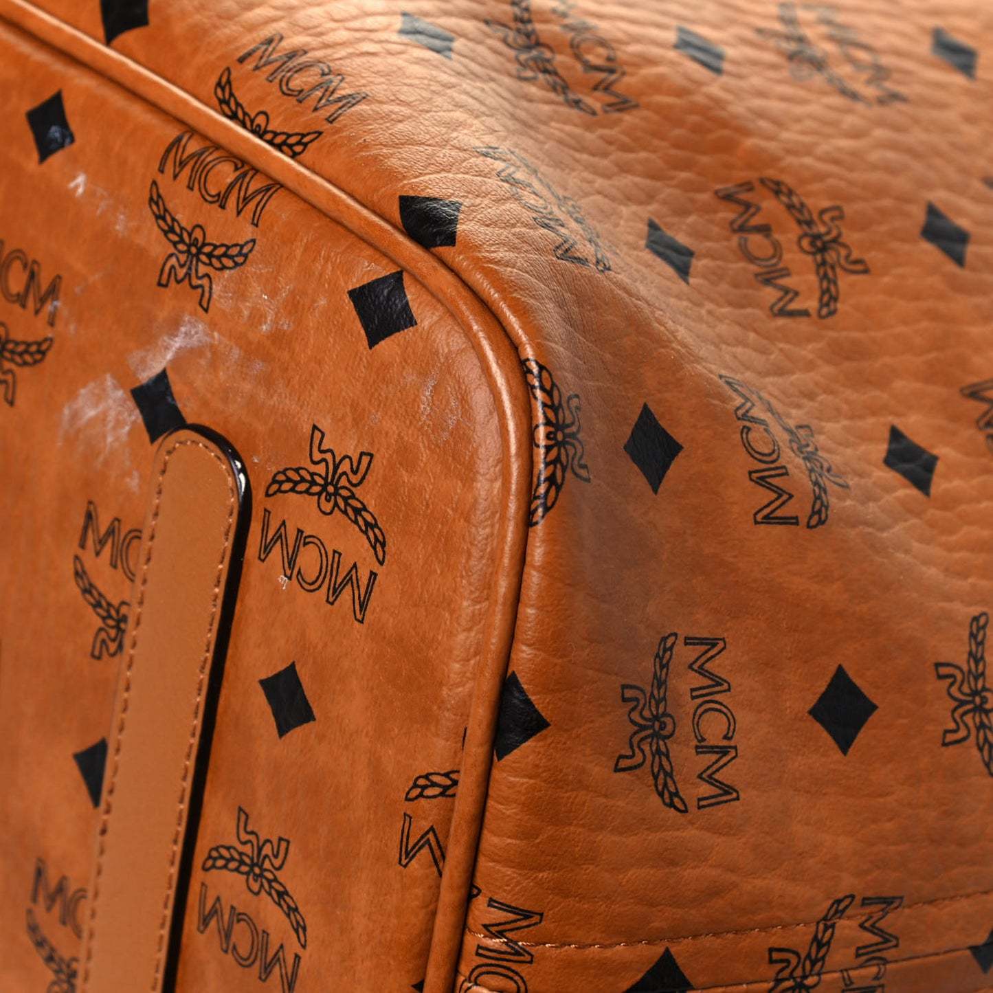 Visetos Large Liz Reversible Shopper Tote Cognac