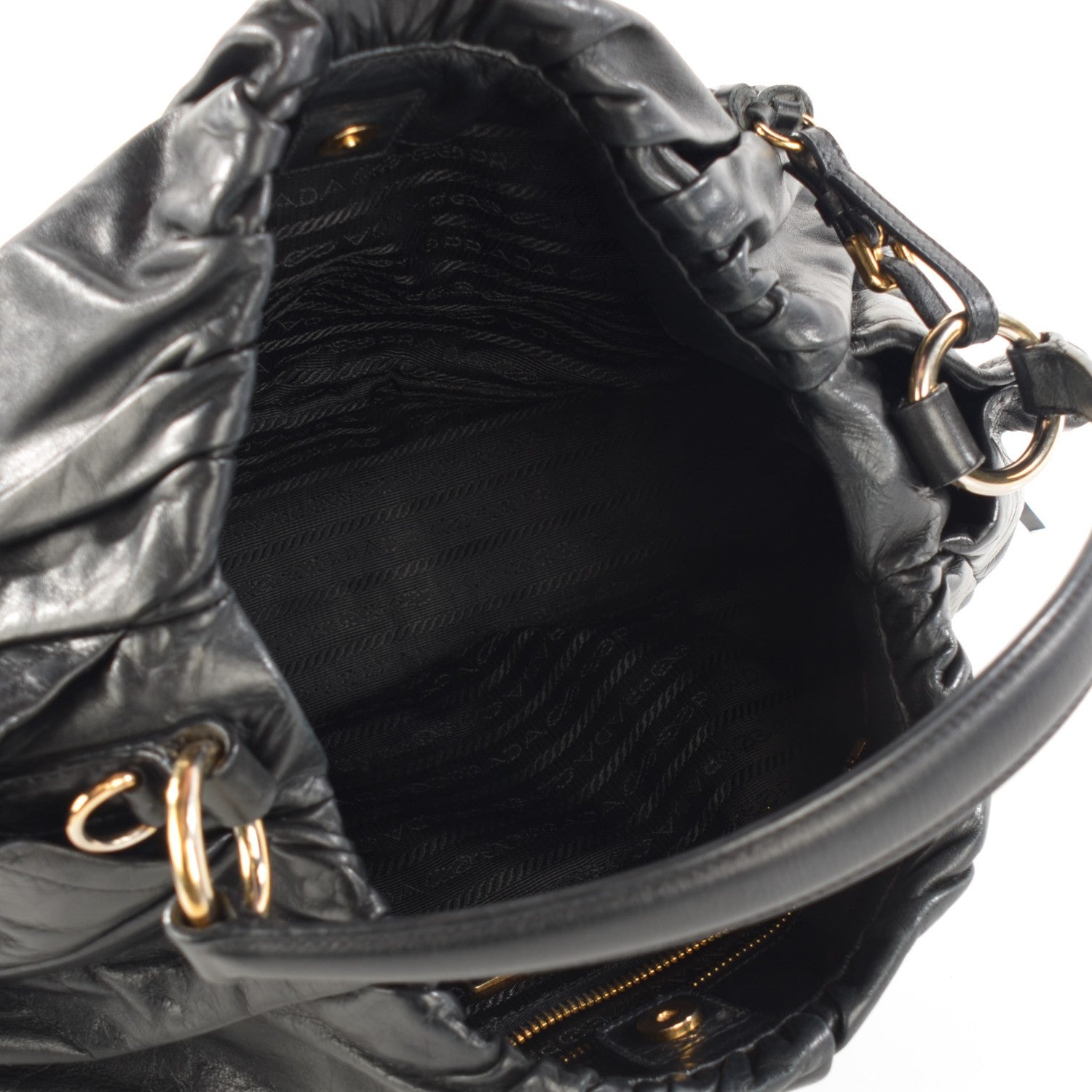 Prada Nappa Dressy New Look Shoulder Bag Nero Black 5 of 7