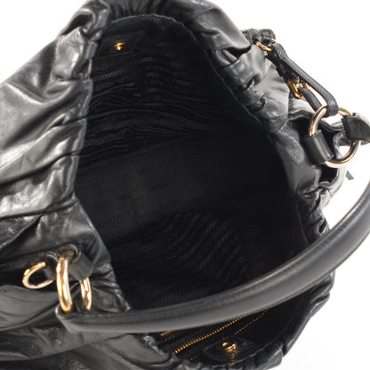 Prada Nappa Dressy New Look Shoulder Bag Nero Black 5 of 7