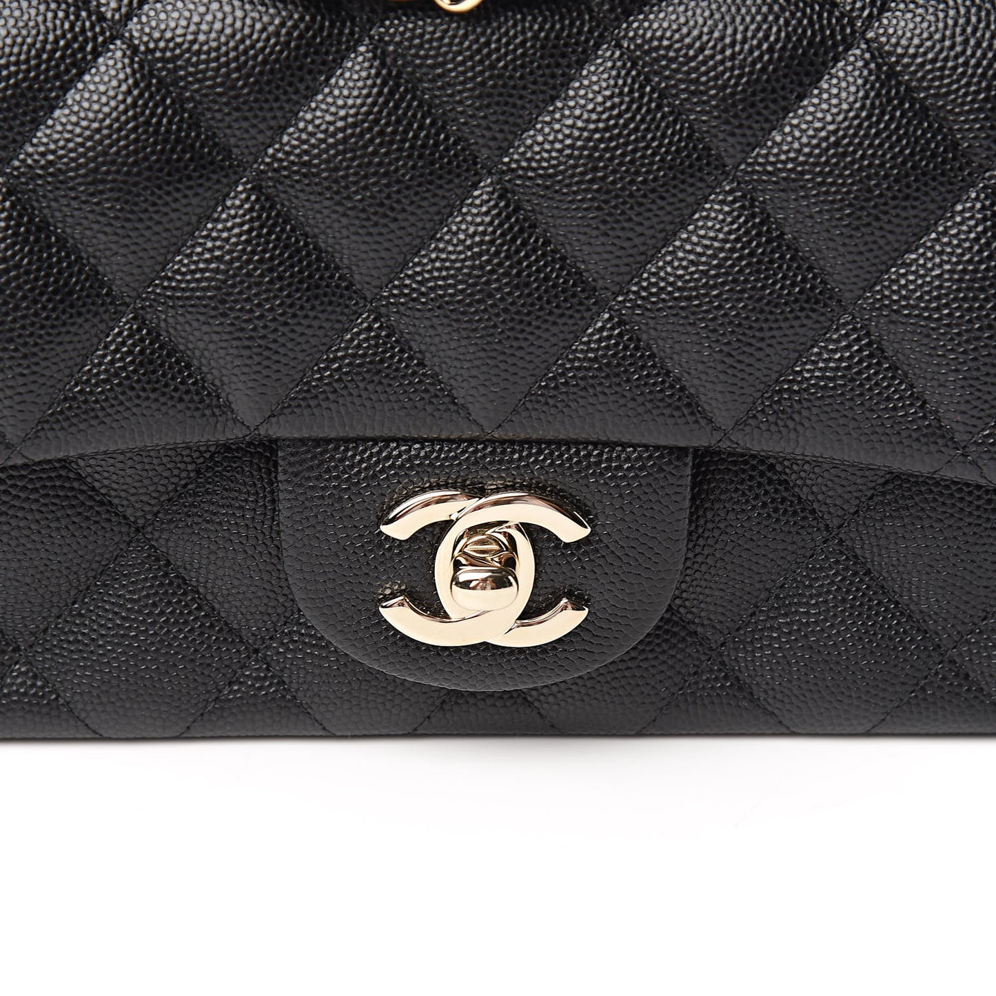 Caviar Quilted Mini Rectangular Flap Black