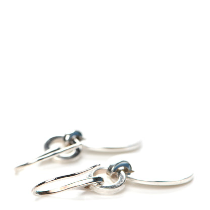 Gucci Sterling Silver Trademark Round Drop Earrings 3 of 6