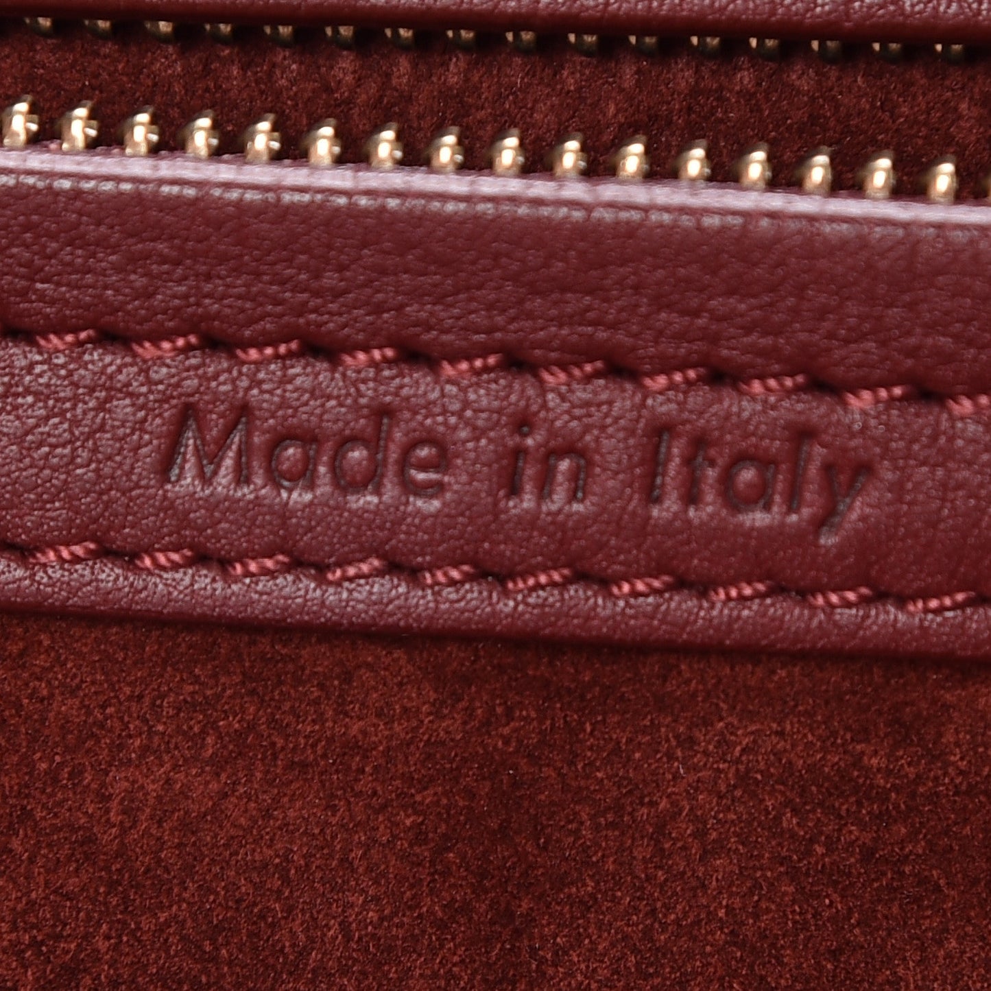 Supple Calfskin Medium Phantom Luggage Burgundy