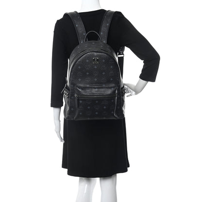 MCM Visetos Medium Side Studs Stark Backpack Black 3 of 15