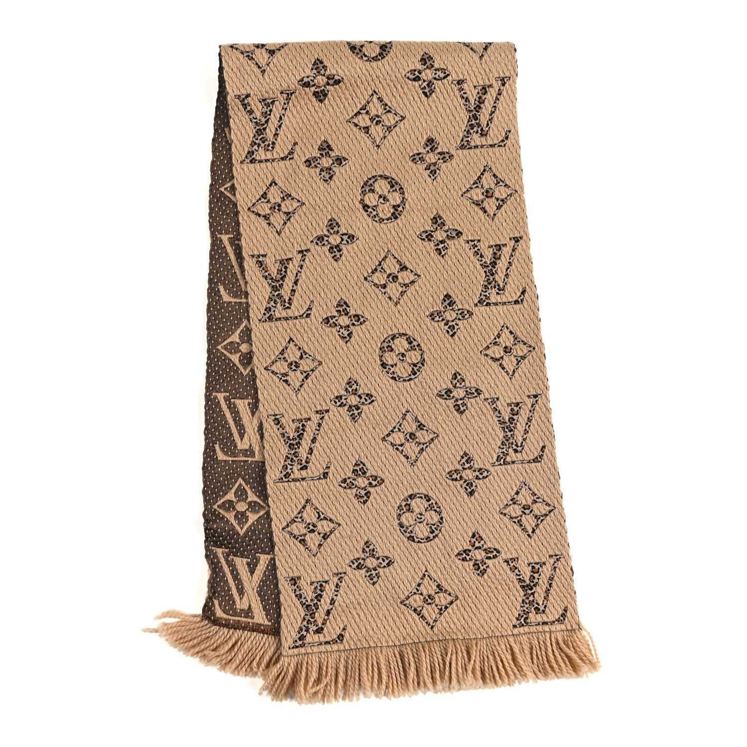 Louis Vuitton Wool Silk Monogram Giant Jungle Logomania Shine