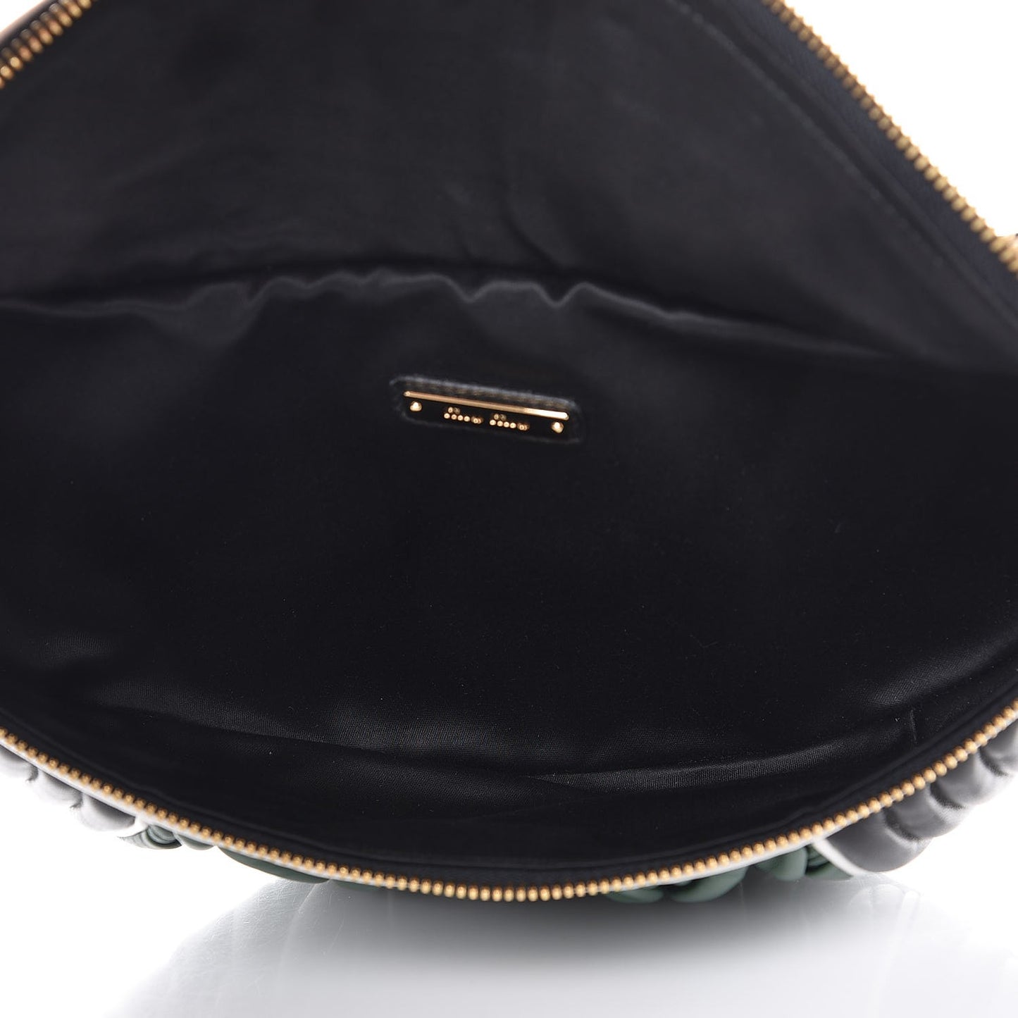 Nappa Matelasse Belt Bag Nero Black Billard Green