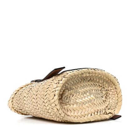 Loewe Raffia Small Basket Tote Bag Natural Tan 4 of 10